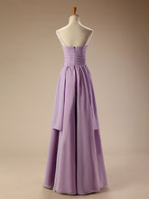 Purple Chiffon Long Formal Dress with Jeweled Top